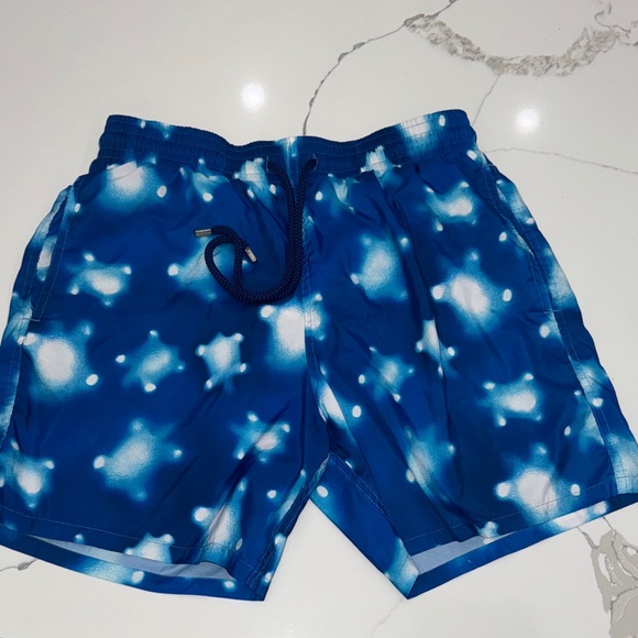 Vilebrequin Blue and White Swim Shorts - Picture 1 of 5